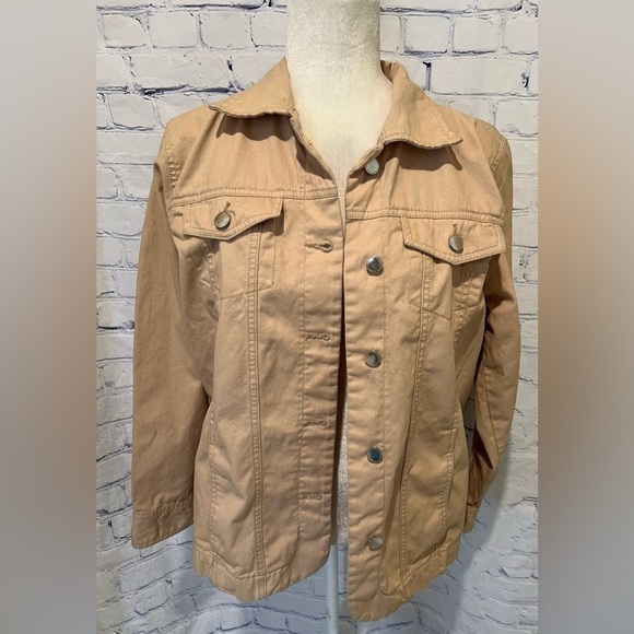 Turtle Bay khaki button down ladies cotton Jacket -  medium - Picture 1 of 9